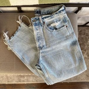 ABERCROMBIE the vintage straight high rise jean